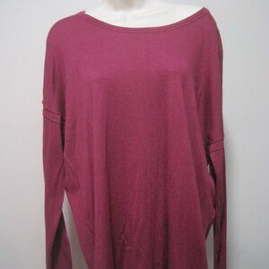 Be Casual by Anne L Women's Long Sleeve Round Neck Velvet Color Shirt Size Mediu